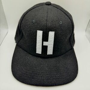 Hoonigan Racing Division Mens Black Wool Blend Hat Adjustable Strap Baseball Cap
